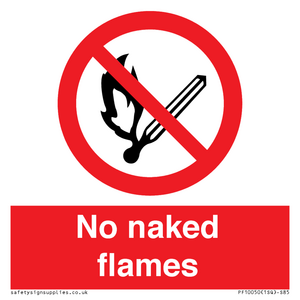 No naked flames